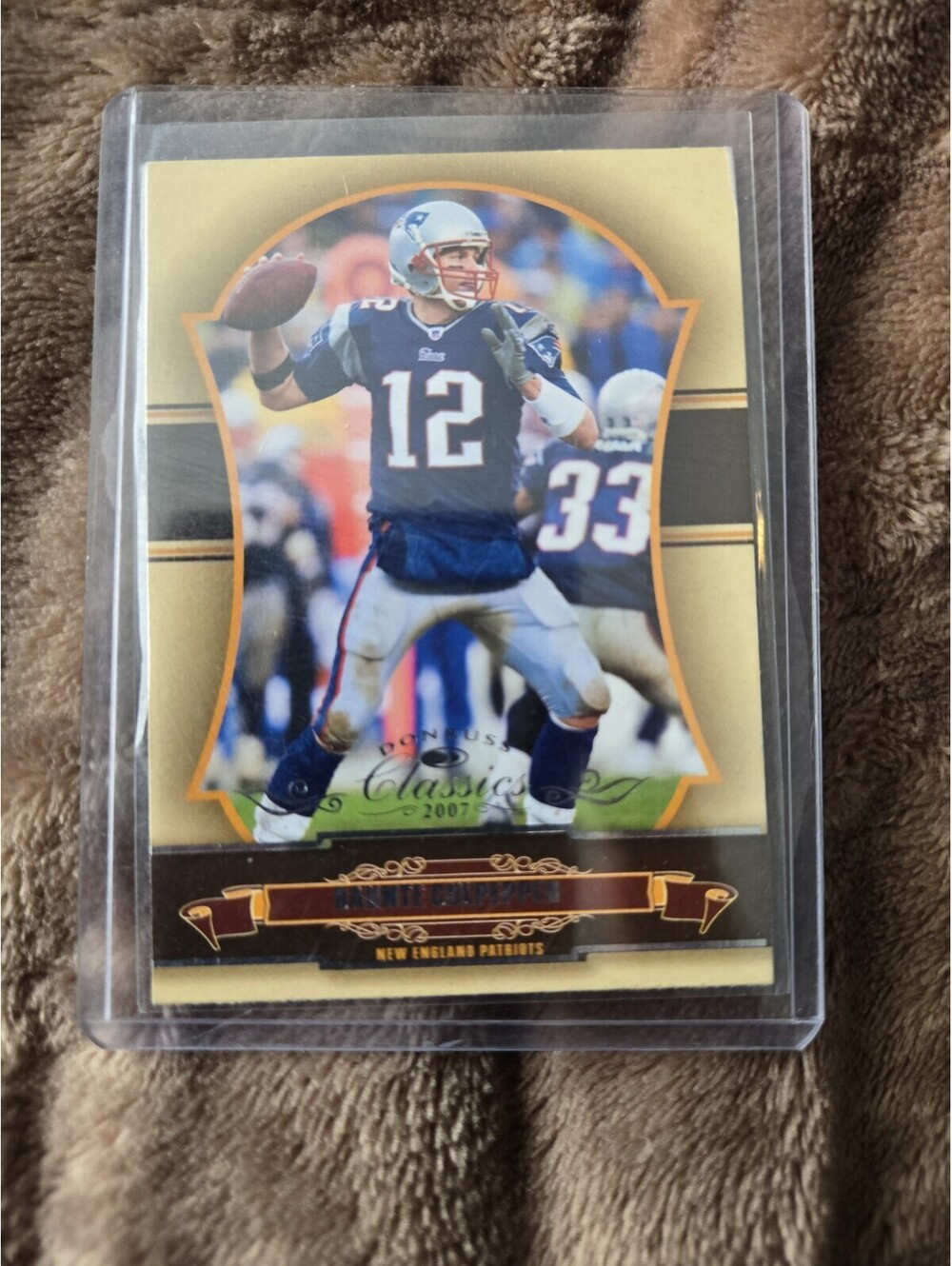 2007 Donruss Classics Tom Brady #58 (DAUNTE CULPEPPER FRONT) (ERROR) Patriots